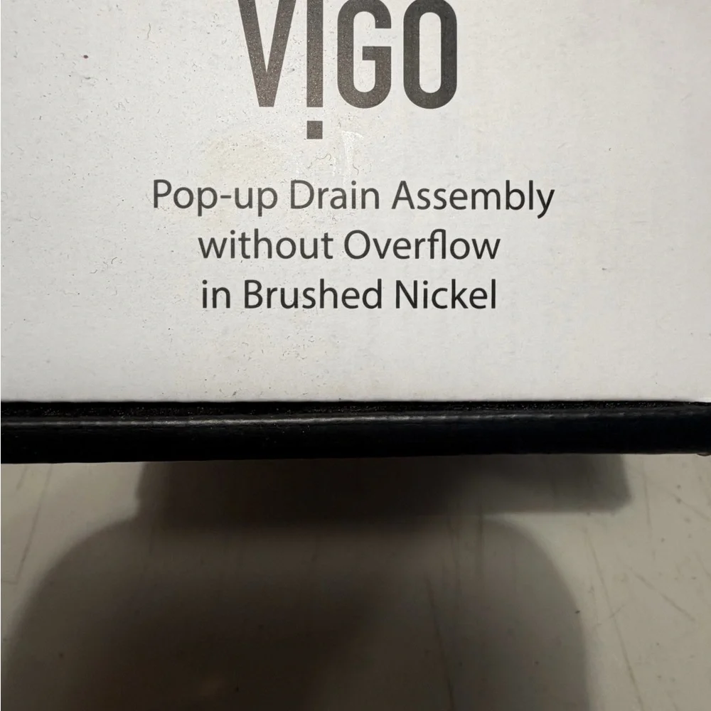 VIGO Brushed Nickel Pop-up Drain Assembly